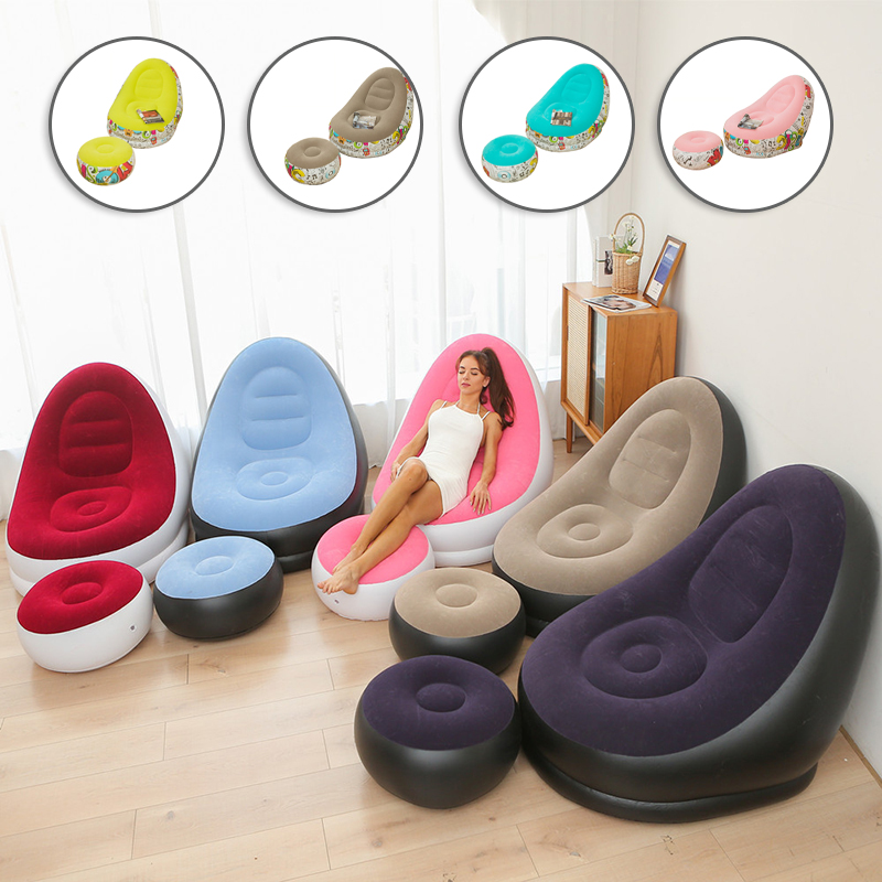 SOFT RELAX - Sofa Inflable con Puff